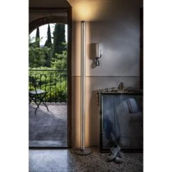 Foscarini Chiaroscura Floor Lamp Titanium -Teddyssmith shop foscarini chiaroscura lifestyle 1 p