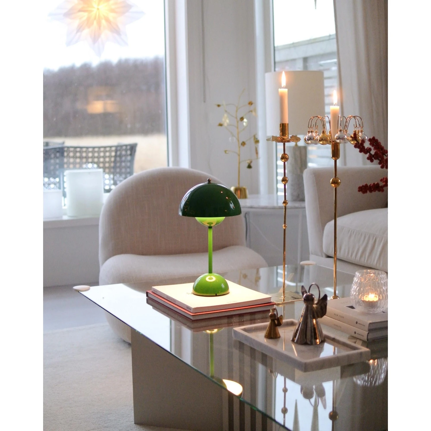 &Tradition Flowerpot VP9 Table Lamp Portable Gray Beige 5 &Tradition Flowerpot VP9 Table Lamp Portable Gray Beige - Image 3