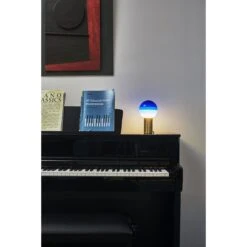 Marset Dipping Light Table Lamp Blue Small -Teddyssmith shop marset dipping light blue hr with ambience p