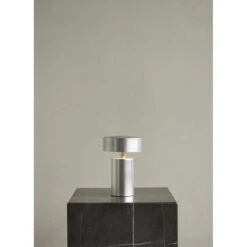 Audo Column Portable Table Lamp Aluminum 10 Audo Column Portable Table Lamp Aluminum -Teddyssmith shop menu column table lamp portable plinth tall 2 p