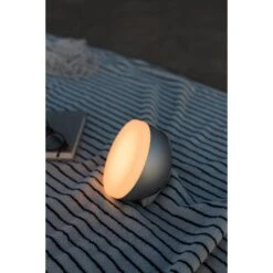 New Works Sphere Lamp Portable Dark Bronze -Teddyssmith shop new works beach sphere adventure light warm grey 3 p