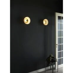 Nuura Blossi Wall Lamp Ø23 Nordic Gold & Opal RLS -Teddyssmith shop nuura blossi wall opal aw20 1 p