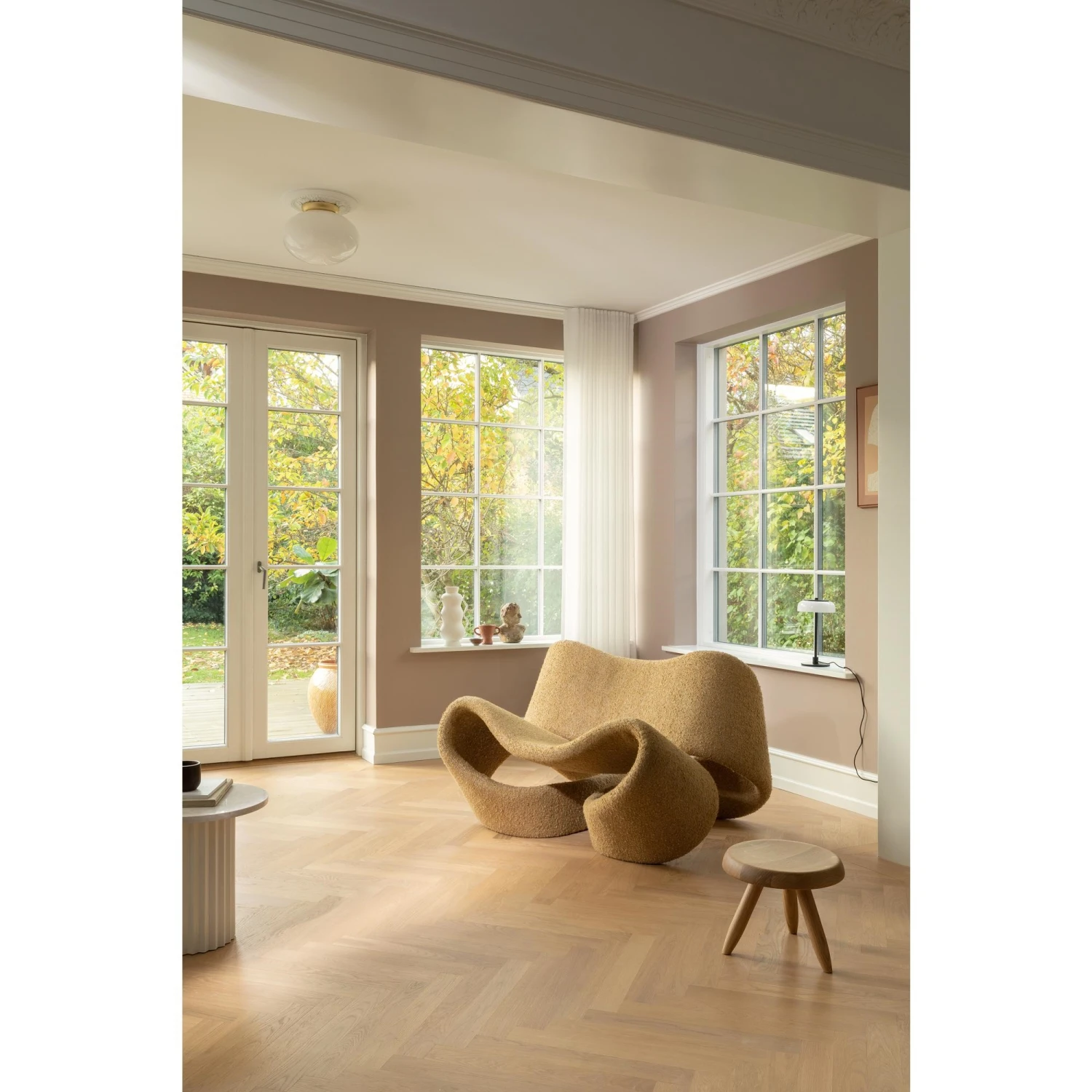 Nuura Rizzatto 301 Ceiling Light Satin Brass/ Opal 5 Nuura Rizzatto 301 Ceiling Light Satin Brass/ Opal - Image 3