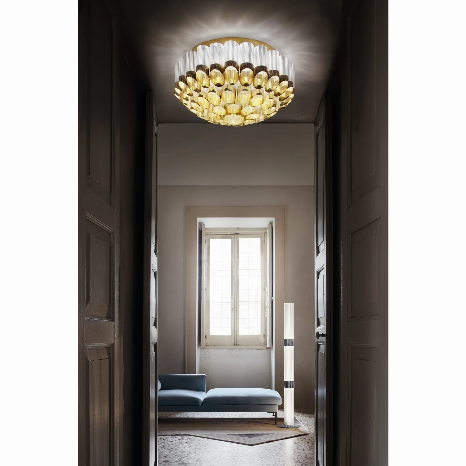 SLAMP Odeon 65 Ceiling Light Gold 4 SLAMP Odeon 65 Ceiling Light Gold - Image 2