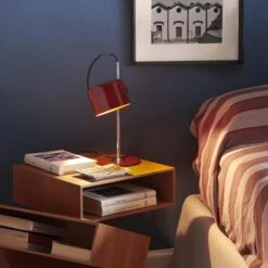 Oluce Mini Coupé 2201 Table Lamp Mustard 14 Oluce Mini Coupé 2201 Table Lamp Mustard -Teddyssmith shop oluce mini coupe design joe colombo7 p