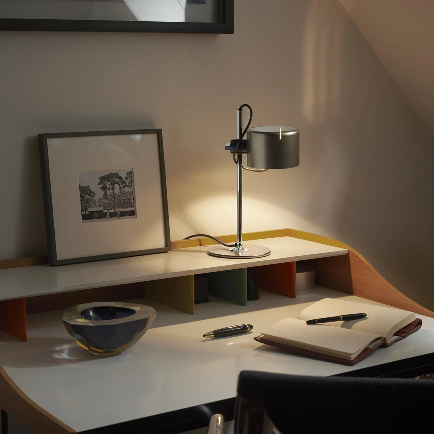 Oluce Mini Coupé 2201 Table Lamp Mustard 9 Oluce Mini Coupé 2201 Table Lamp Mustard - Image 7