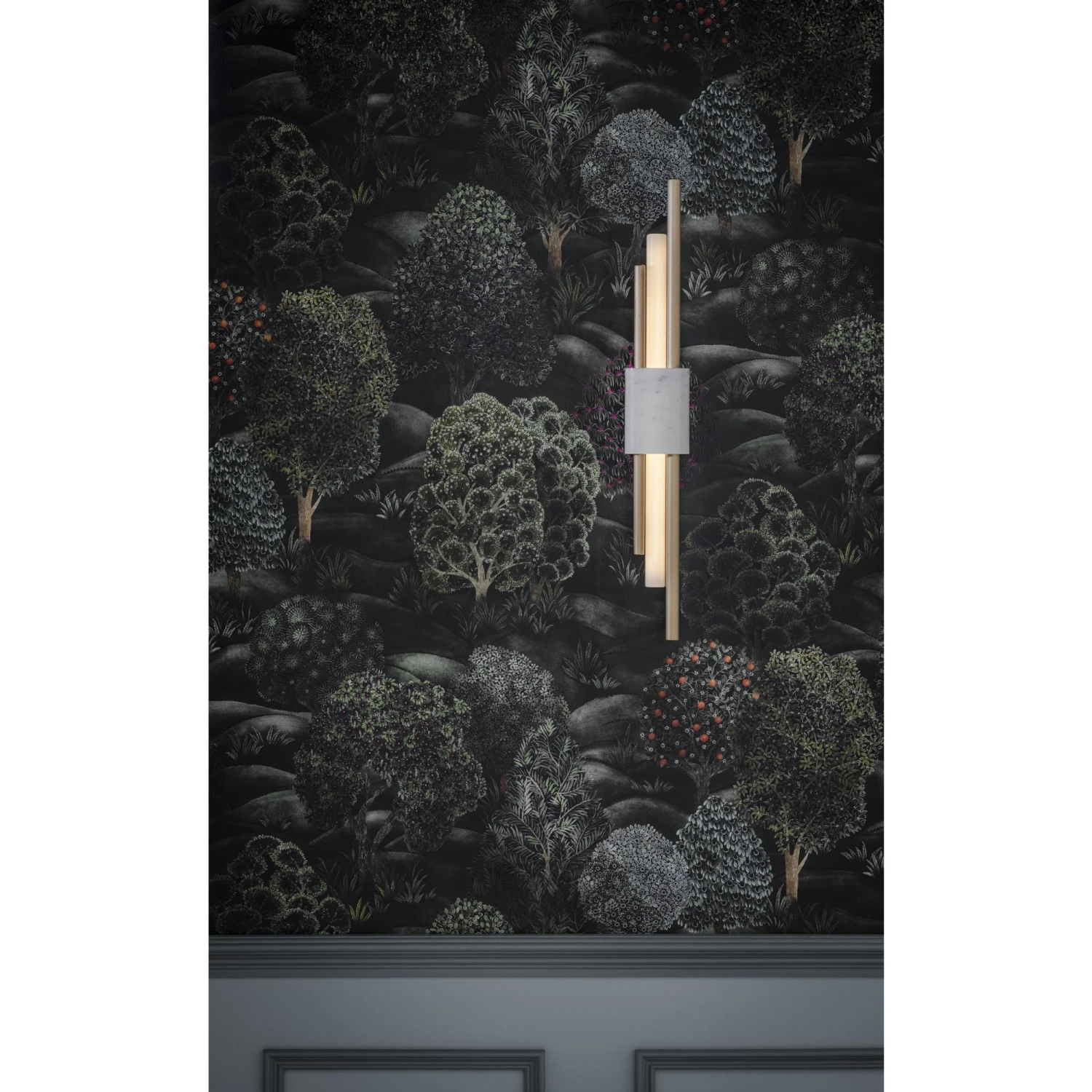 Bert Frank Tanto Wall Lamp Large Brushed Brass/ White Marble 6 Bert Frank Tanto Wall Lamp Large Brushed Brass/ White Marble - Image 4