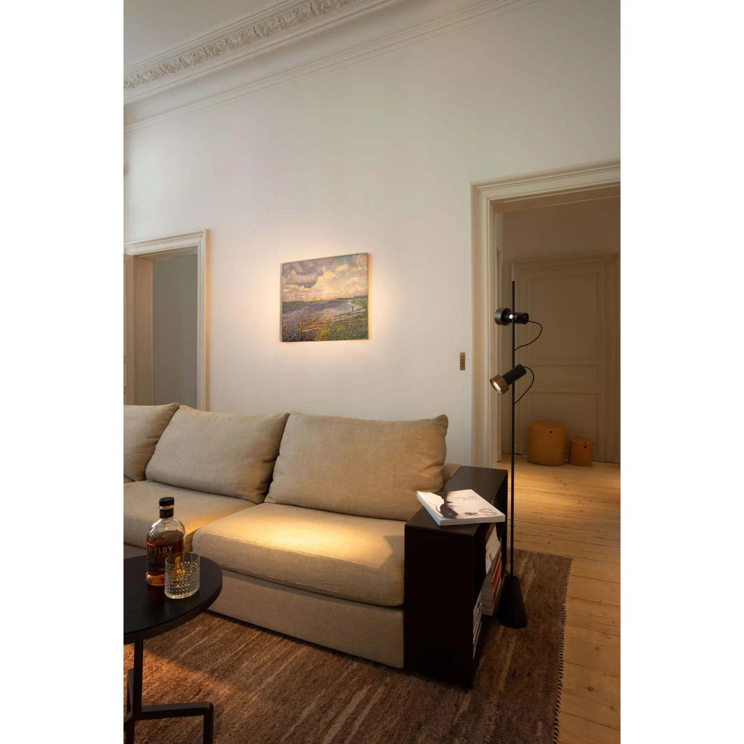 Trizo 21 2Thirty Floor 2 Floor Lamp Dimmable Black/ Gold Ring 4 Trizo 21 2Thirty Floor 2 Floor Lamp Dimmable Black/ Gold Ring - Image 2