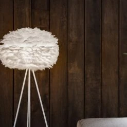Umage Eos Tripod Floor Lamp Medium White With Legs In Black -Teddyssmith shop umage lifestyle eos medium tripod floor p