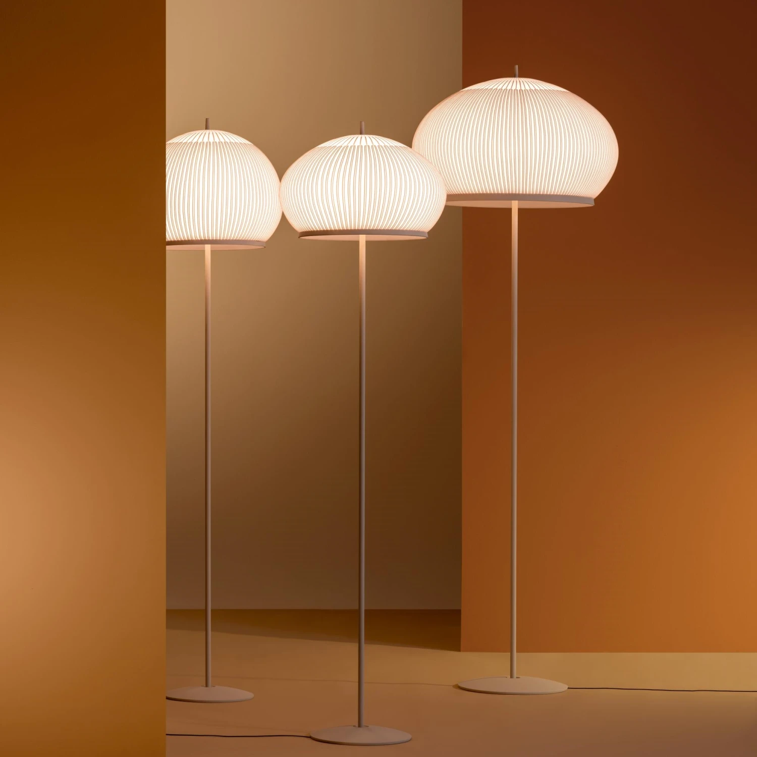 Vibia Knit 7485 Floor Lamp Beige 5 Vibia Knit 7485 Floor Lamp Beige - Image 3